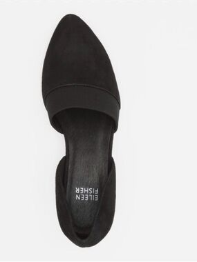Eileen Fisher Sleek, Elegant D’Orsay Pump/Loafers Suede    9 1/2